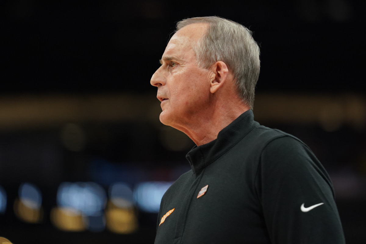 Tennessee Volunteers HC Rick Barnes during the NCAA Tournament. (Photo by Caitie McMekin of the News Sentinel)
